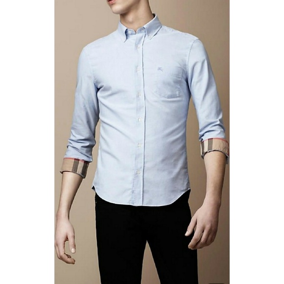 Burberry Other - Burberry Brit Poplin Button Down Shirt Sz XL